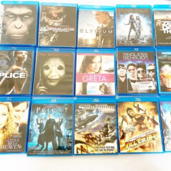 bluray Media Lot Of Titles Bluray Disc Movie Thriller Action
